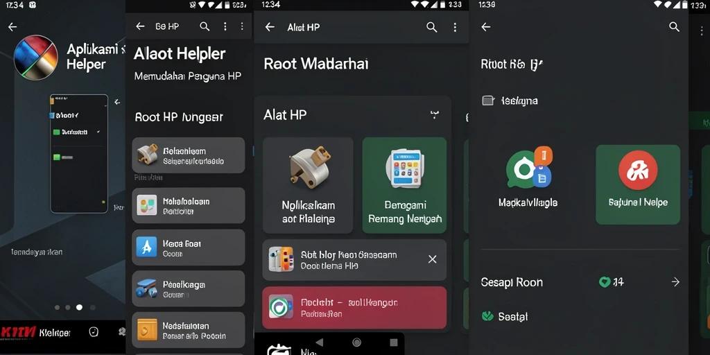 Tampilan antarmuka K234 yang sederhana dan efektif untuk Root Helper.