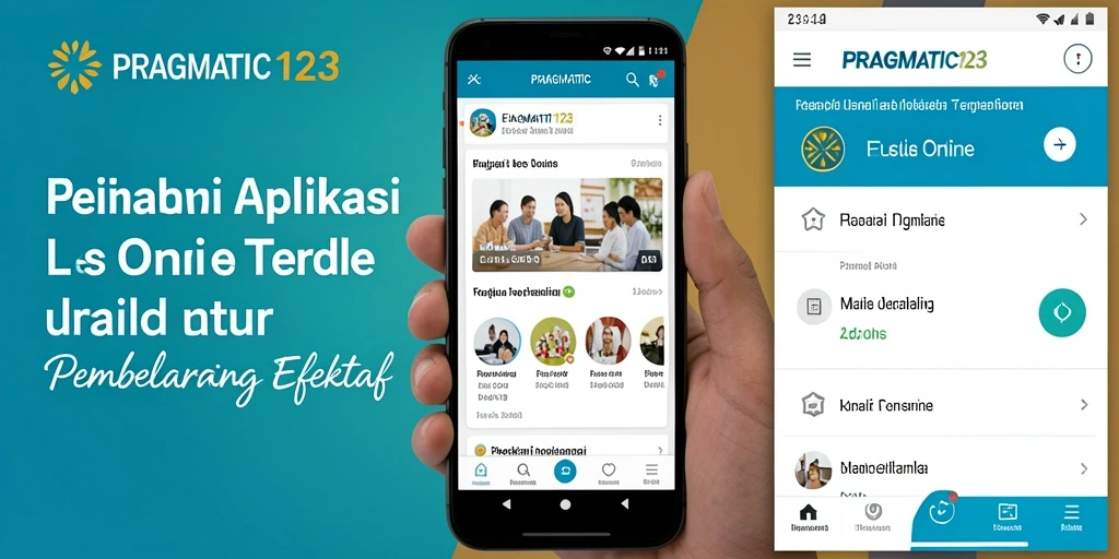 Antarmuka aplikasi Les Online PRAGMATIC123 yang menarik dan interaktif.